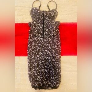 Cosabella Purple and White Polka Dot Corset Top and Skirt
